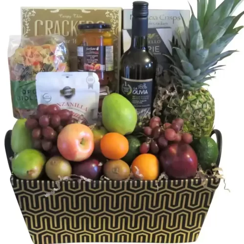 Fruit Gift Baskets Montreal | Panier cadeau fruits et gourmand Montpetit Creations