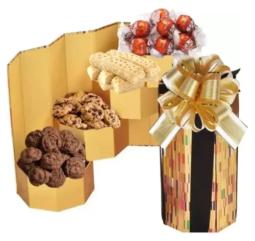 Cookies and Lindt gift tower