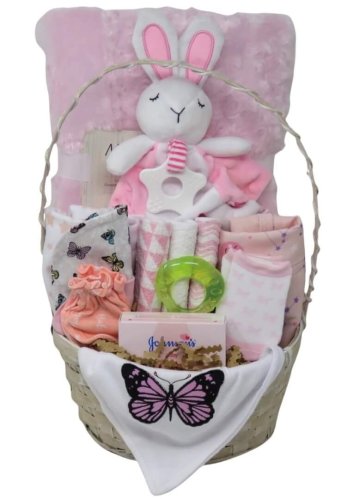 panier cadeau bebe | Montpetit Creations | naissance | baby gift basket montreal